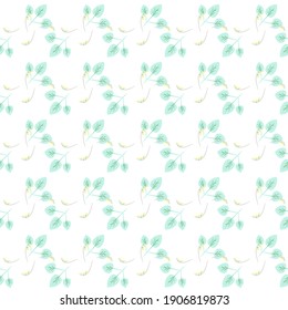 Yellow flower on white background. pattern seamless on white background, Vector template design,happy valentine's Day, wedding background, Birthday background,Pattern tile, Gift wrap pattern. 