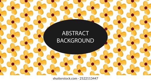 yellow flower pattern background design illustration