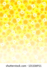 Yellow flower petal background