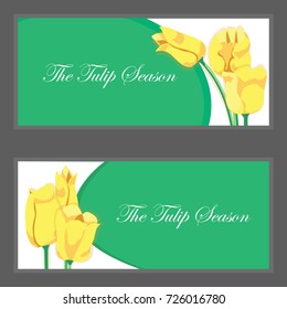 Yellow flower is the sky. The tulip is in the spring. Yellow flower is vector for seamless, pattern and background. Draw image and not trace or copy.