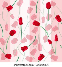 Yellow flower is the sky. The tulip is in the spring. Yellow flower is vector for seamless, pattern and background. Draw image and not trace or copy.