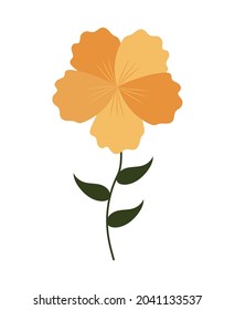 yellow flower and stem icon