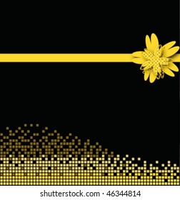 Yellow flower vector