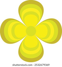 Yellow flower vector for designer