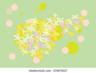  yellow flowers background 