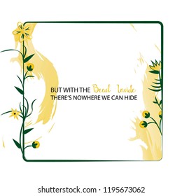 YELLOW FLOWERS FRAME