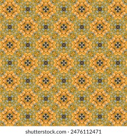 Gelbe Blüten stehen aneinander gereiht Die Blüten sind quadratisch. Geben Sie ein Gefühl von Höflichkeit Der helle Hintergrund gibt ein Gefühl von Frische und Entspannung.