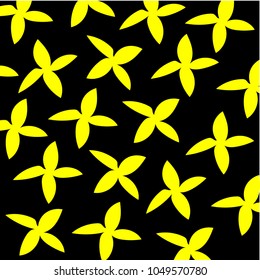 Yellow flowers. Vector illustration.