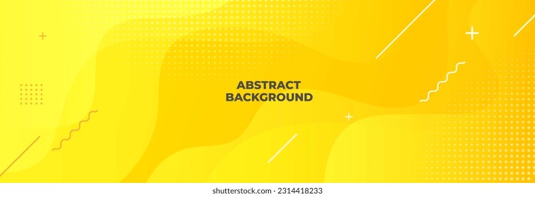 yellow fluid background. Abstract fluid shapes composition