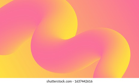Yellow fluid background with copy space for text/design, fluid background, vector.
