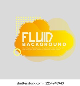  Yellow Fluid gradient shapes composition. Futuristic design. Eps10 vector.