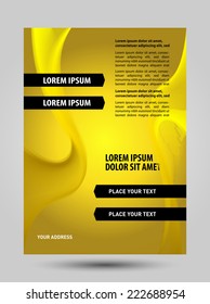 Yellow flyer template 