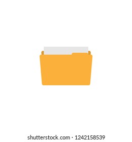 Yellow folder graphic design template vector illustration