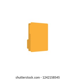 Yellow folder graphic design template vector illustration