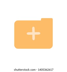 Yellow Folder and Portfolio Icon