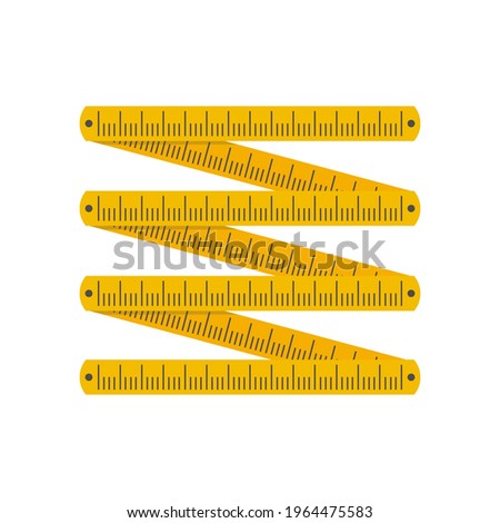 Similar – Image, Stock Photo Folding rule in the shape of a pentagram