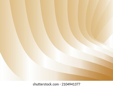 Yellow folds, stripes of paper or fabric with a metallic gold sheen. Background design, wallpaper, flyer.