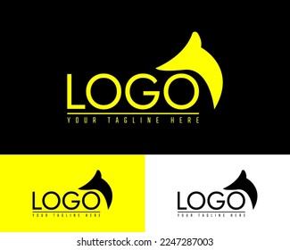 Yellow Fox Logo. Modern and Cool Logo Design