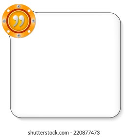 yellow frame for any text with quotation mark