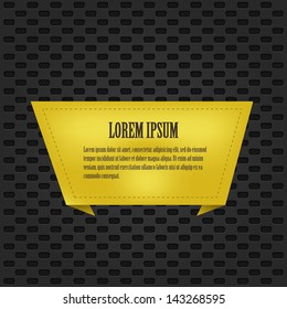 Yellow frame on dark background