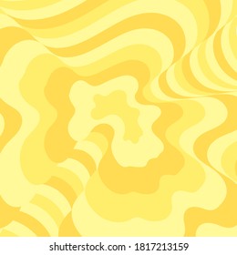 yellow free form pattern on illustration vector.