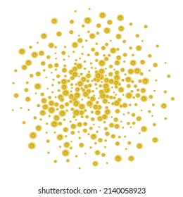Yellow Fruit Background White Vector. Lemon Fly Illustration. Bright Graphic Lemon. Green Detox Pattern.