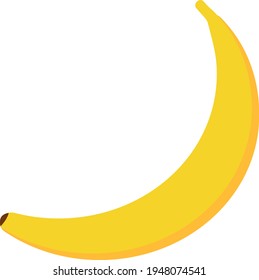 Yellow fruit banana, summer clipart