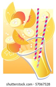 Yellow fruit smoothie