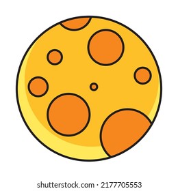 yellow full moon over white