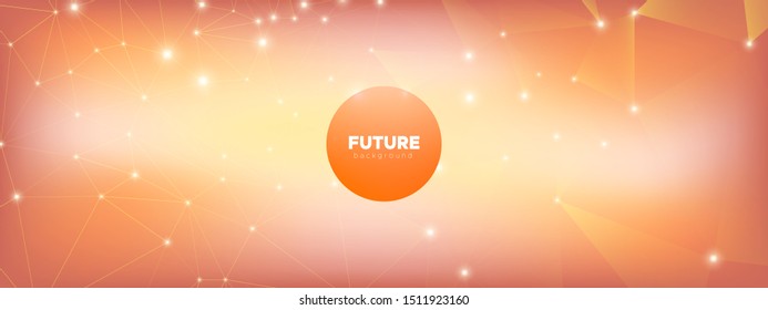 Yellow Futuristic Connection. Technology Texture. Big Data Server. Coral Triangular Banner. Light Polygonal Architecture. Technology Pattern. Big Data Center. Red Abstract. Light Geometric Wallpaper.