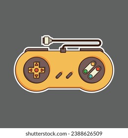 yellow game controller logo design, stickers, posters, printing and other uses