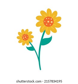 yellow garden flowers nature icon