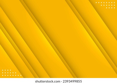 Yellow Geometric Abstract Background with Overlapping Lines