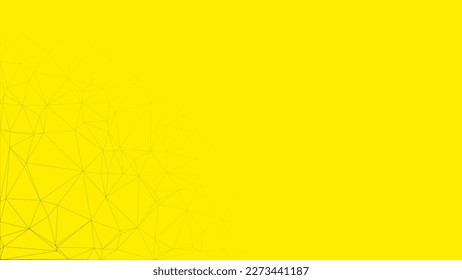Yellow geometric abstract background with thin lines. 
