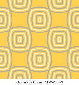 Yellow geometric background. Bright seamless pattern for wallpapers, textile and fabrics