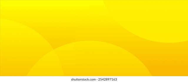 yellow geometric background with circle overlay soft light , vector illustration