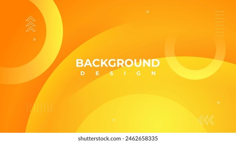 fondo geométrico amarillo con Formas circulares. ideal para Anuncio, póster, presentación, Web, etc.