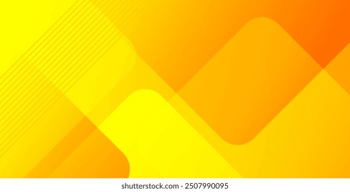 Yellow geometric background with gradient color , Yellow dynamic abstract geometric background 