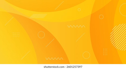 Yellow geometric background with liquid color design. Features fluid shapes composition, ideal for modern banners, posters, digital projects, and creative visual presentations.