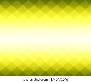 Yellow geometric background in origami style with gradient. Yellow vector polygonal rectangles illustration. Bright abstract rhombus mosaic background for design, business, print, web.Seamless vector.