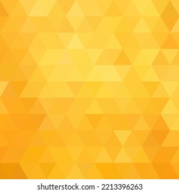 Yellow geometric background. Triangles. polygonal style.