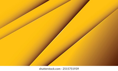 Yellow geometric background vector design. Yellow abstract background. Template for banner, award, invitation,  book cover, backdrop, web, card, etc