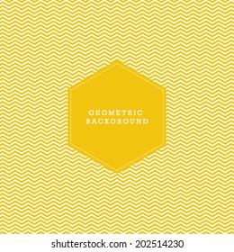 Yellow geometric background. Vector graphic template.