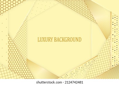 Yellow geometric background. Vector illustration.