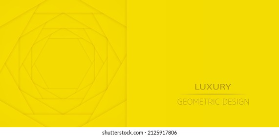 Yellow geometric background. Vector illustration.
