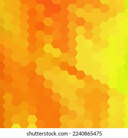 Yellow geometric modern presentation template. Hexagon design element. polygonal style.