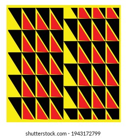 Yellow geometric patterns. Abstract background and Seamless texture design.