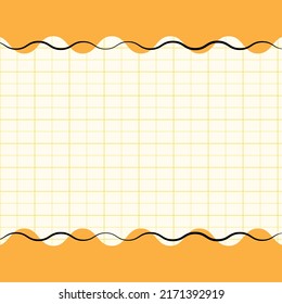 yellow geometric plaid background. Vector illustration