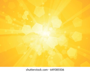 yellow geometric polygon background sun rays