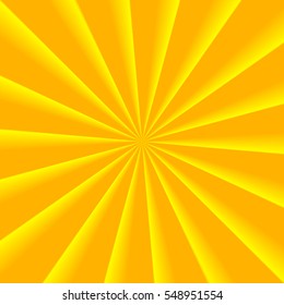 Yellow Geometric Rays Poster. Popular Ray Star Burst Background